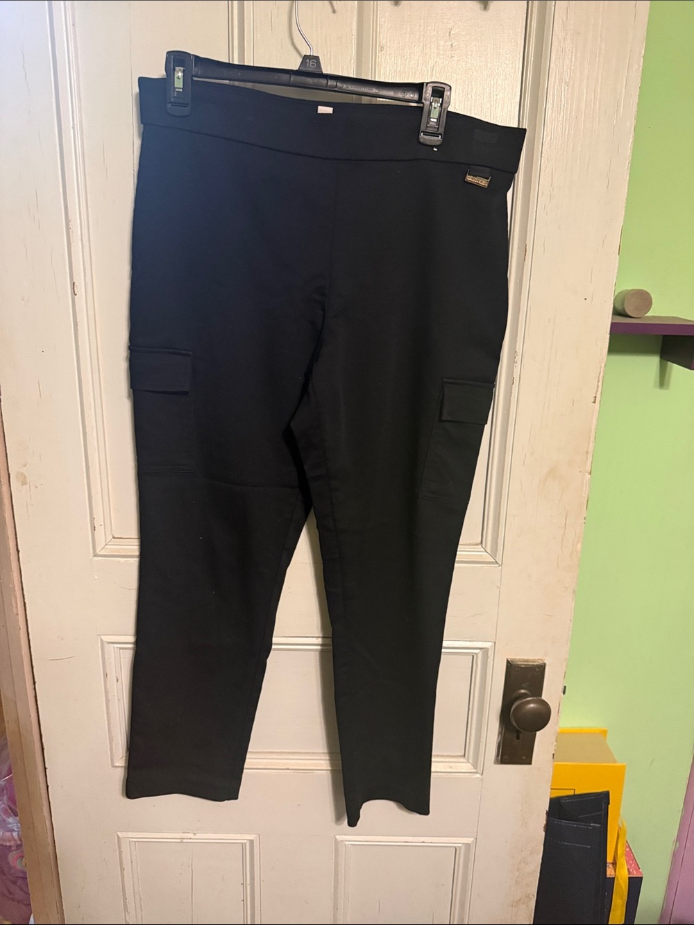 Calvin Klein Black Pull-On Ponte Pants